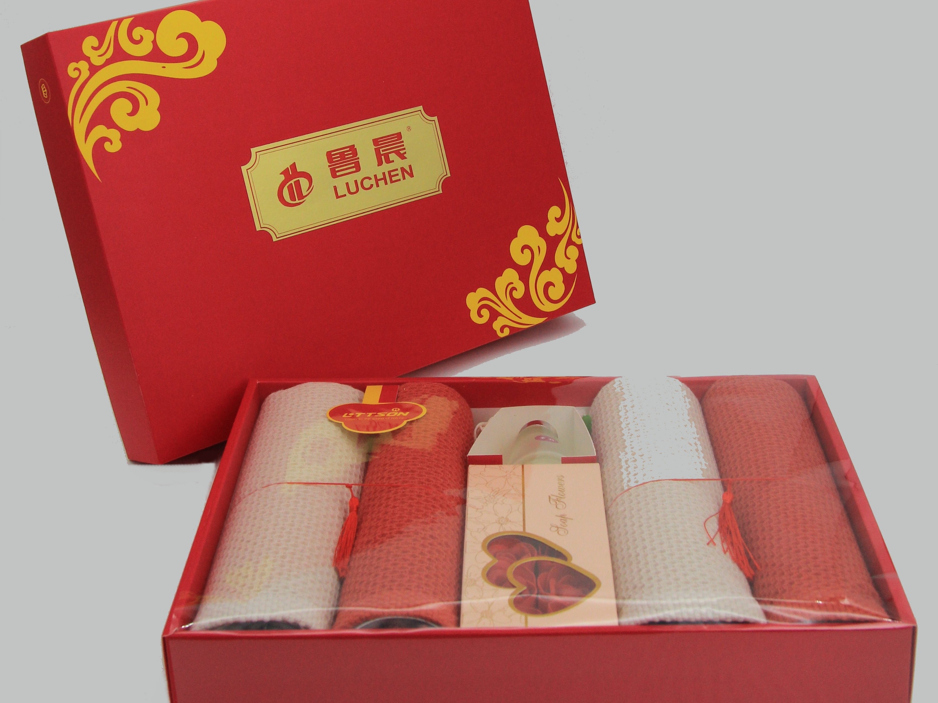 山东鲁晨定制春节毛巾礼盒